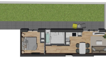Apartament 1 camera cu grădina zona Vivo - EMMAR Imobiliare